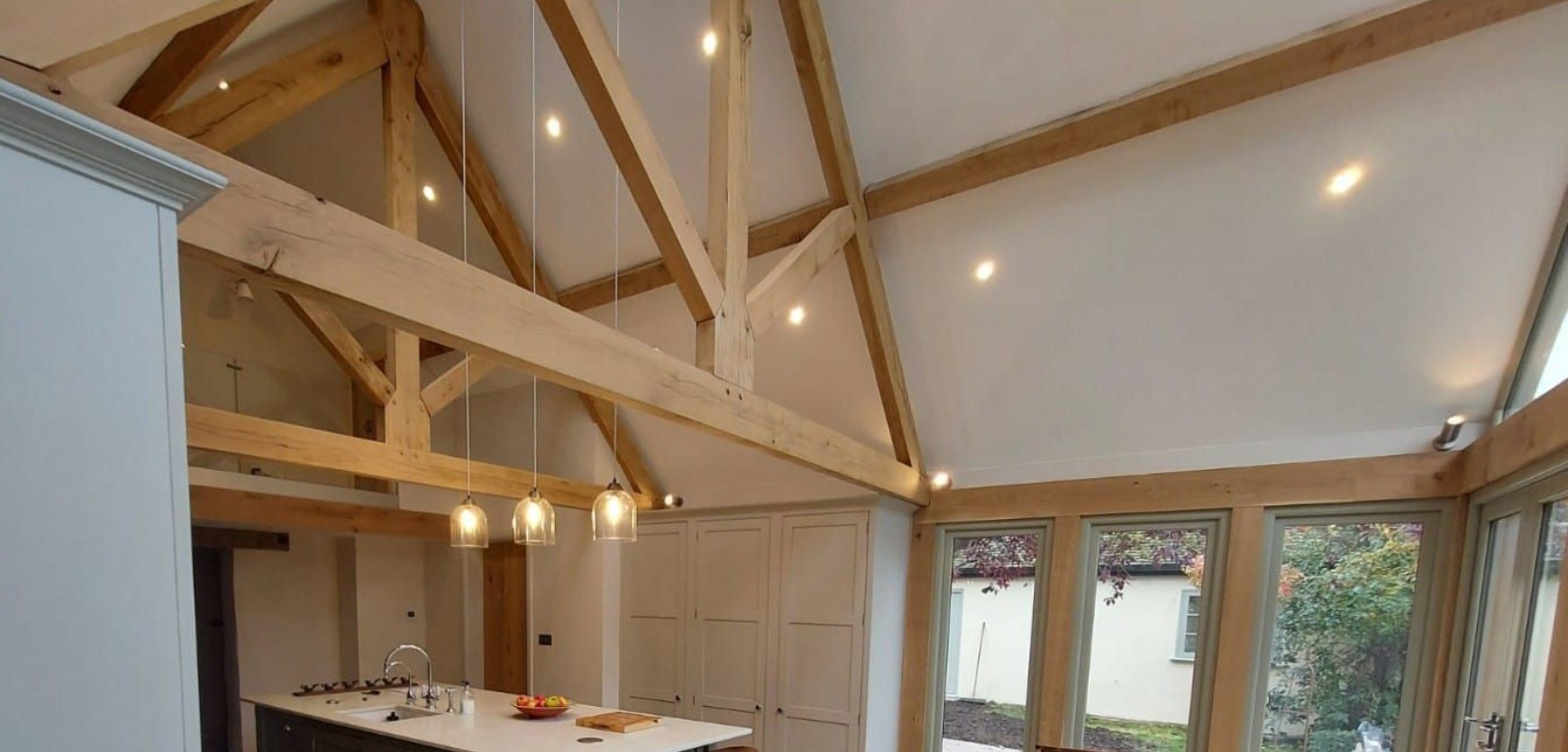 HADDENHAM PROJECT large oak framed extension